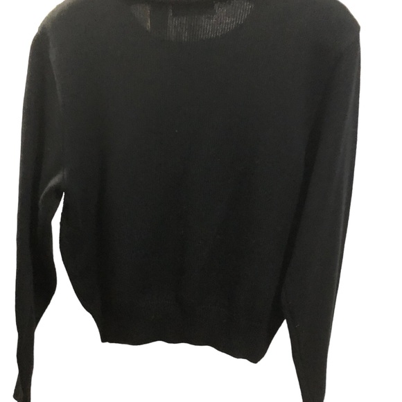 Vintage Liz Claiborne Petite Collection Lambswool Crop Beaded  Sweater SZ M - Picture 4 of 11